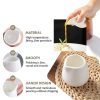 JJYHEHOT Mini Milk Jug Ceramic Creamer 50ml White-2