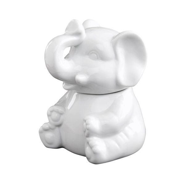 HIC Elephant Sugar Bowl Porcelain 8 Oz Kitchen Dining-0