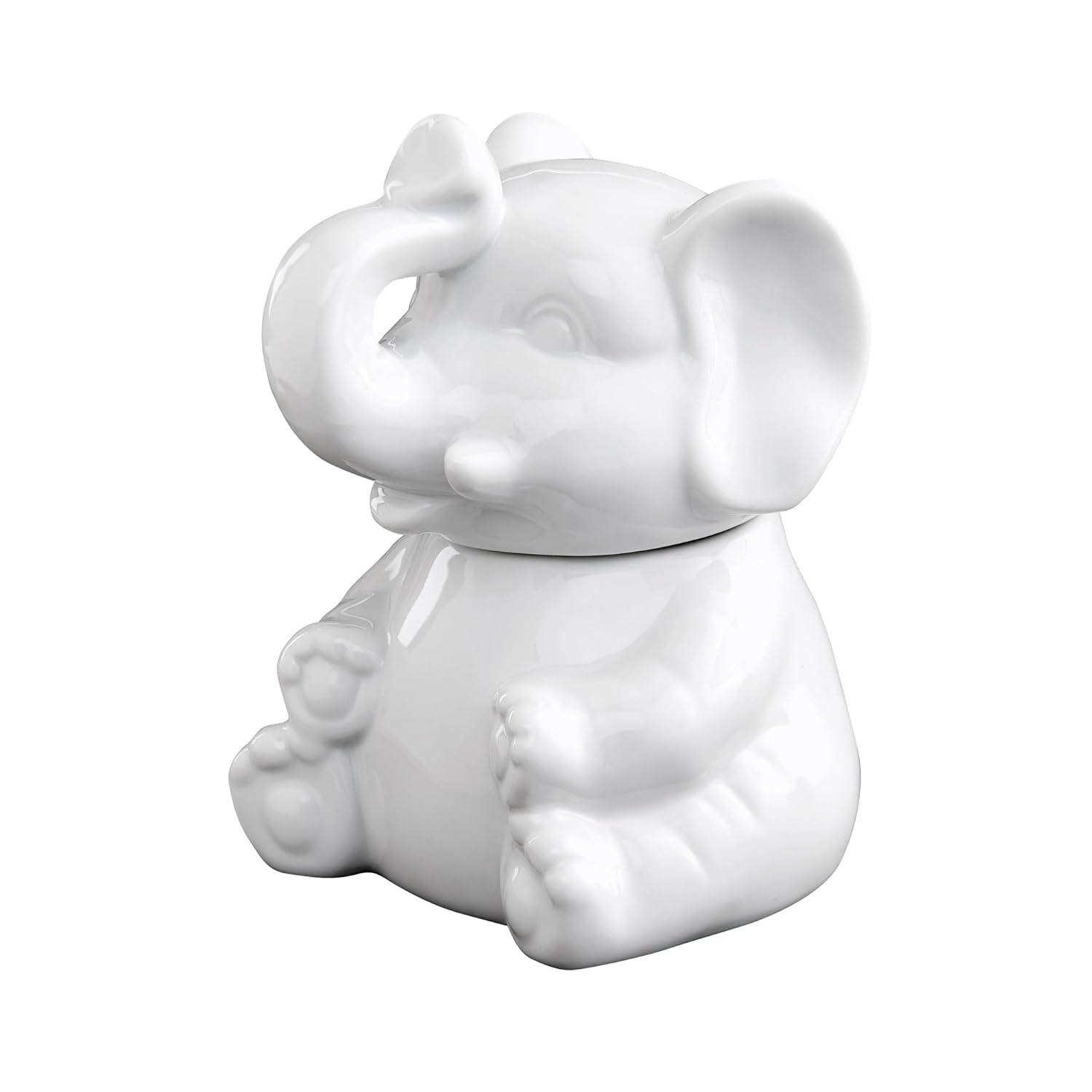 Installing HIC Elephant Porcelain Sugar Bowl 8 Oz Kitchen Dining on a wooden countertop