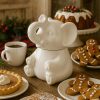 HIC Elephant Sugar Bowl Porcelain 8 Oz Kitchen Dining-2