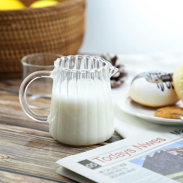 CHOOLD Glass Creamer Elegant Wave Design Heat Resistant-1