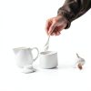 ONTUBE Ceramic Creamer 10oz White Heat Resistant Kitchen-2