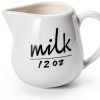 ONTUBE Ceramic Creamer White 12oz Elegant Design-0