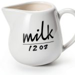 ONTUBE Ceramic Creamer White 12oz Elegant Design-0