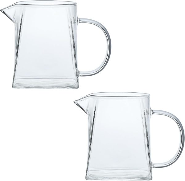 CHOOLD Glass Creamer Borosilicate Square Bottom Modern-0