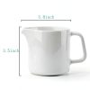ONTUBE Ceramic Creamer 10oz White Heat Resistant Kitchen-3