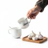 ONTUBE Ceramic Creamer Pitcher White 12 oz Kitchen Dining-1