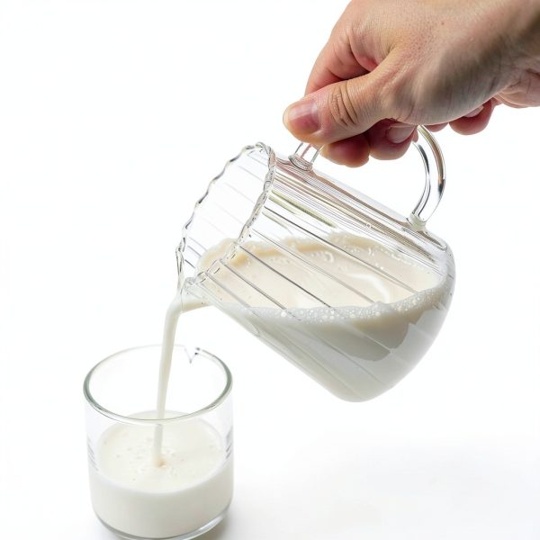 CHOOLD Crystal Glass Creamer Wave Design Dishwasher Safe-4