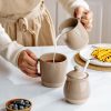 Famiware Cream Sugar Set Stoneware Microwave Dishwasher Safe-2