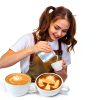 Honeydak Stainless Steel Creamer Set Modern Silver Design-2