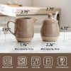 Famiware Cream Sugar Set Stoneware Microwave Dishwasher Safe-3