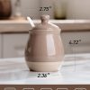 Famiware Sugar Bowl Stoneware Modern Design Kitchen Dining-3