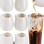 JJYHEHOT Mini Milk Jug Ceramic Creamer 50ml White-0