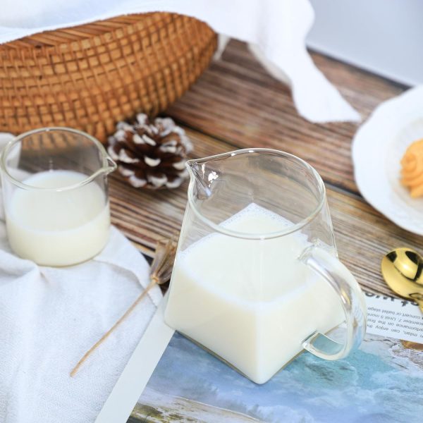 CHOOLD Glass Creamer Borosilicate Square Bottom Modern-3