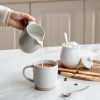Famiware Cream Sugar Set Stoneware Microwave Safe Kitchen-4