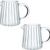 CHOOLD Glass Creamer Elegant Wave Design Heat Resistant-0