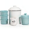 ONTUBE Ceramic Creamer White 12oz Elegant Design-1