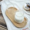 CHOOLD Glass Creamer Elegant Wave Design Heat Resistant-5