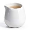 JJYHEHOT Mini Milk Jug Ceramic Creamer 50ml White-1