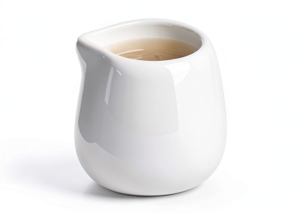 JJYHEHOT Mini Milk Jug Ceramic Creamer 50ml White-1