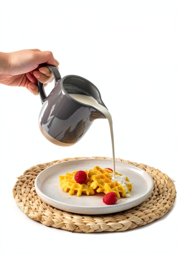 Famiware Stoneware Creamer Pitcher Dishwasher Safe 13 Ounce-3