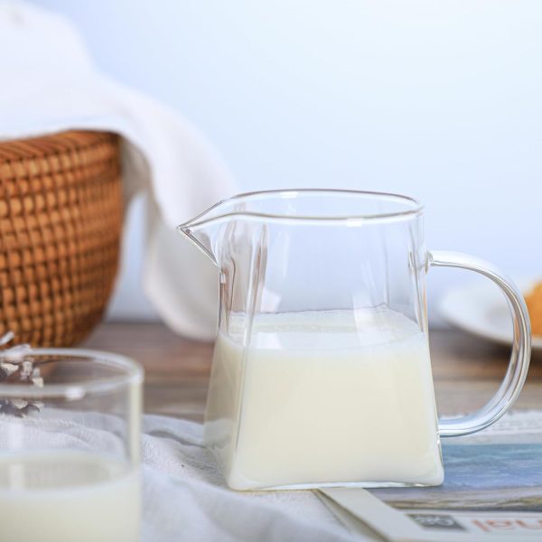 CHOOLD Glass Creamer Borosilicate Square Bottom Modern-4