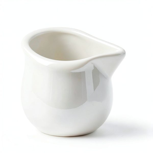 CHOOLD Ceramic Creamer White 2 PCS Drip Free Spout-3