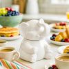 HIC Elephant Sugar Bowl Porcelain 8 Oz Kitchen Dining-1