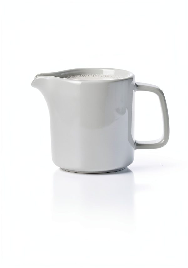 ONTUBE Ceramic Creamer 10oz White Heat Resistant Kitchen-4