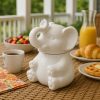 HIC Elephant Sugar Bowl Porcelain 8 Oz Kitchen Dining-3