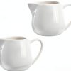 CHOOLD Ceramic Creamer White 2 PCS Drip Free Spout-0