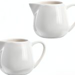 CHOOLD Ceramic Creamer White 2 PCS Drip Free Spout-0