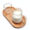 CHOOLD Crystal Glass Creamer Wave Design Dishwasher Safe-5