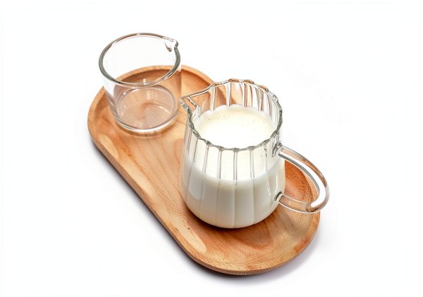 CHOOLD Crystal Glass Creamer Wave Design Dishwasher Safe-5