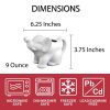 HIC Kitchen Elephant Sugar Creamer Set Porcelain Drip Free-5