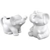 HIC Kitchen Elephant Sugar Creamer Set Porcelain Drip Free-0