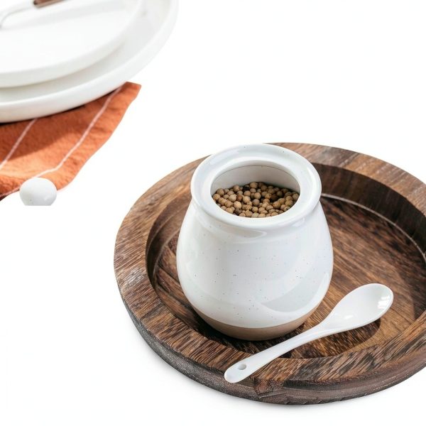 Famiware Sugar Bowl Stoneware Contemporary Design Kitchen-2