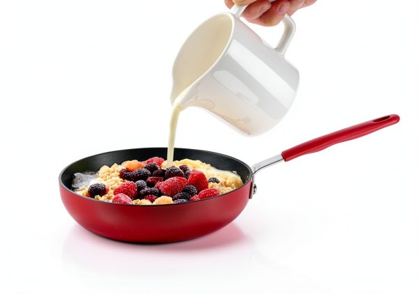ONTUBE Ceramic Creamer 10oz White Heat Resistant Kitchen-1