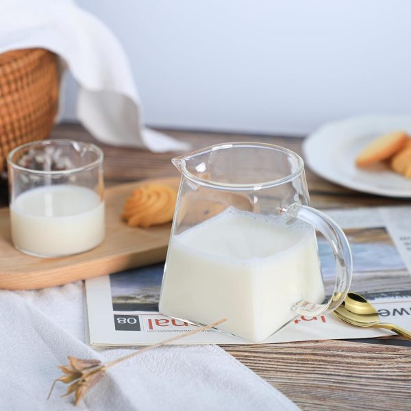 CHOOLD Glass Creamer Borosilicate Square Bottom Modern-1