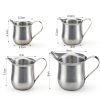 Honeydak Stainless Steel Creamer Set Modern Silver Design-1