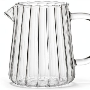 CHOOLD Crystal Glass Creamer Wave Design Dishwasher Safe-0
