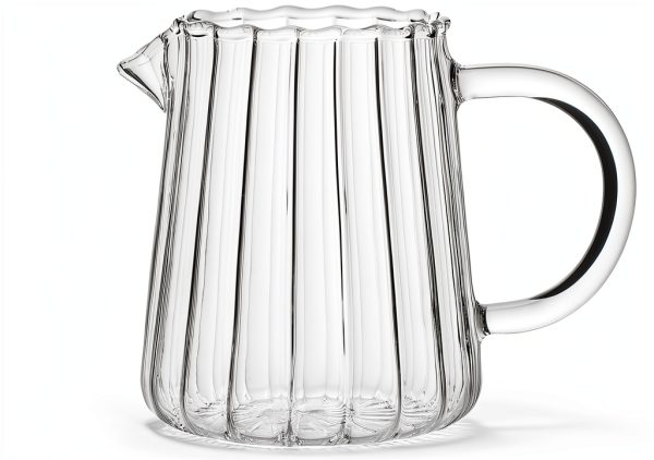 CHOOLD Crystal Glass Creamer Wave Design Dishwasher Safe-0