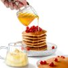 Loscarol Glass Creamer Pitcher Set Clear Wave Design 6oz-3
