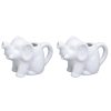 HIC Porcelain Mini Elephant Creamer Kitchen Serving Set-0