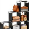 SONGMICS Black Storage Shelf 6‑Cube Organizer-8