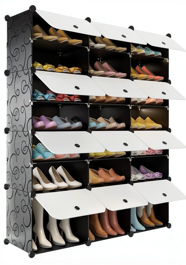Modular Storage Cube ACHENZEMI Steel Transparent-5
