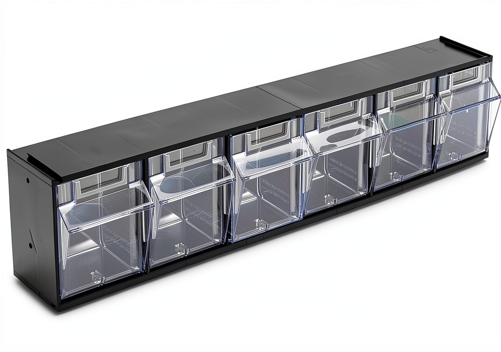 Installing Deflecto Office Storage System Plastic Modular on a wooden desk
