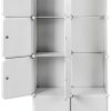 myoihomora 8 Cube Storage Organizer White-7