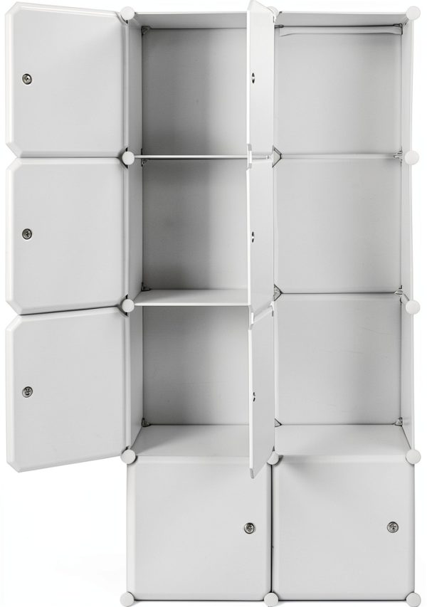 myoihomora 8 Cube Storage Organizer White-7