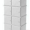 myoihomora 8 Cube Storage Organizer White-4